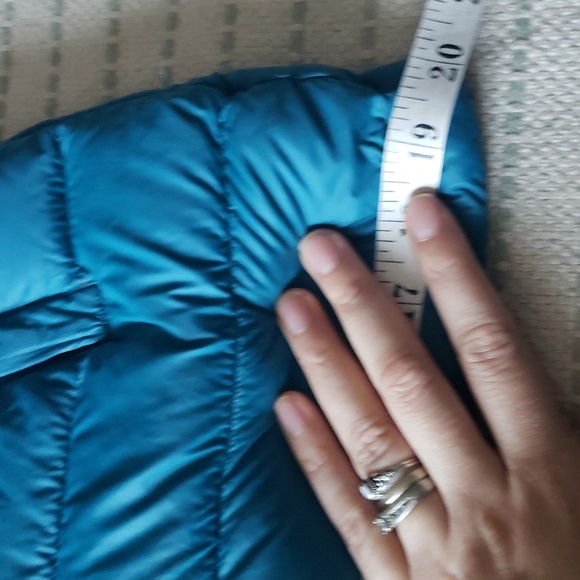 Woods women's water repellant down light puffer jacket teal green small - Picture 7 of 13